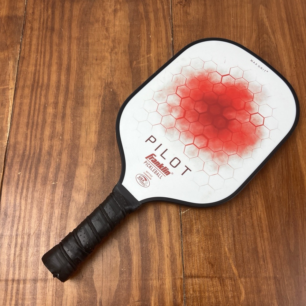 Franklin Pilot Max Grit Pickleball Paddle USA Pickleball Approved Red White